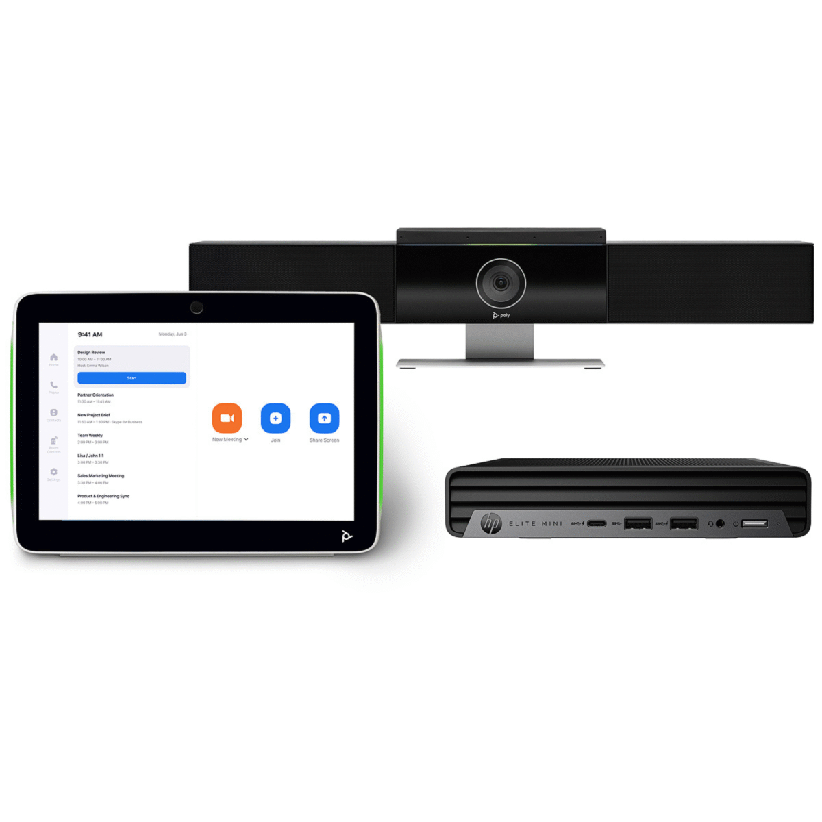 Poly Studio Medium Room Kit for Microsoft Teams Rooms for Video ...